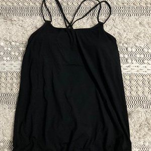 Lululemon Black Open Back Tank Top